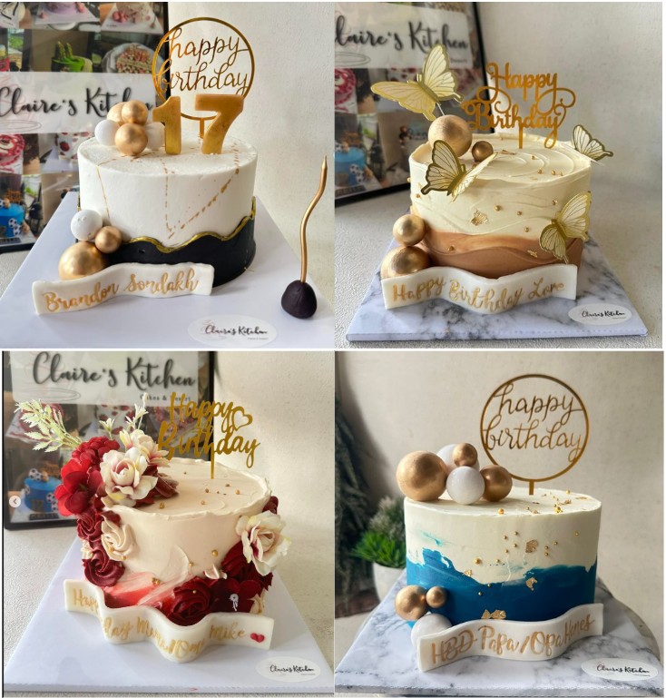 Custom Cake With Toper