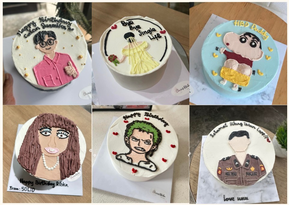 Custom Simple Character Cake