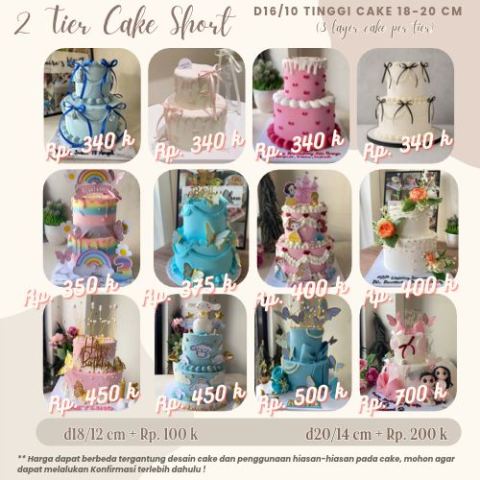 2 Tier Cake Short