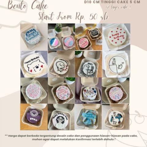 Premium Custom Bento Cake